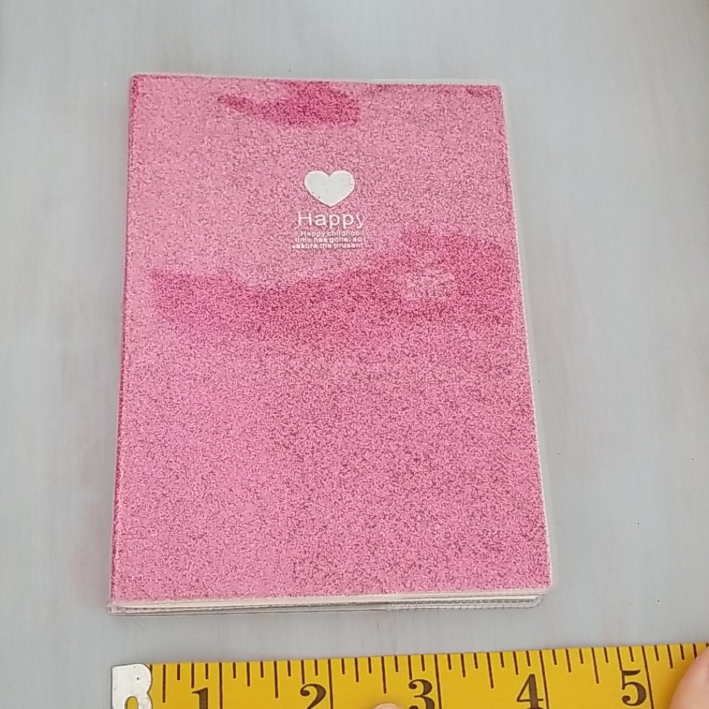 Pink glitter journal